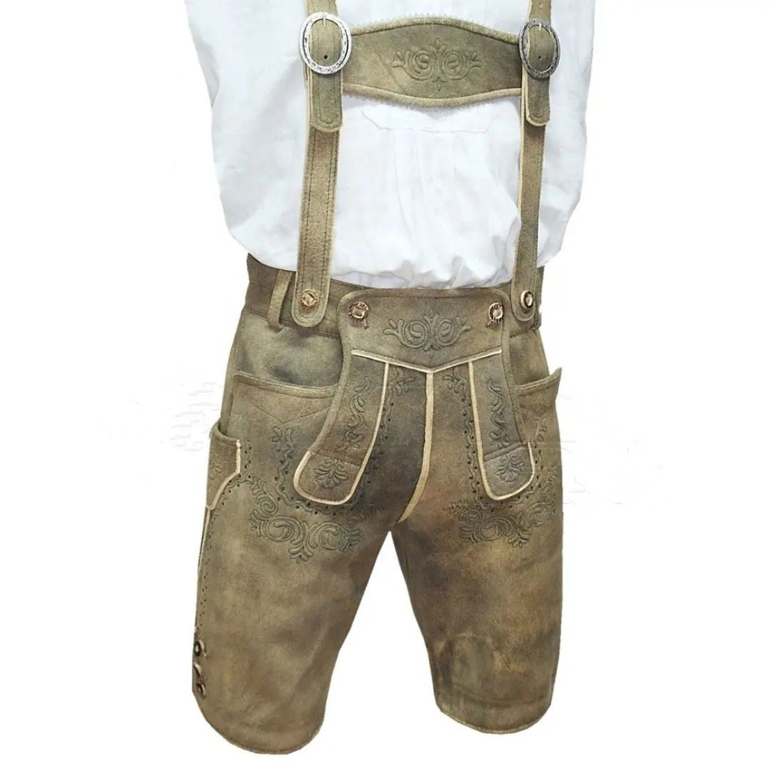 Lederhosen Adrian – Vintage Bavarian Short Leather Trousers-XS-State of Style