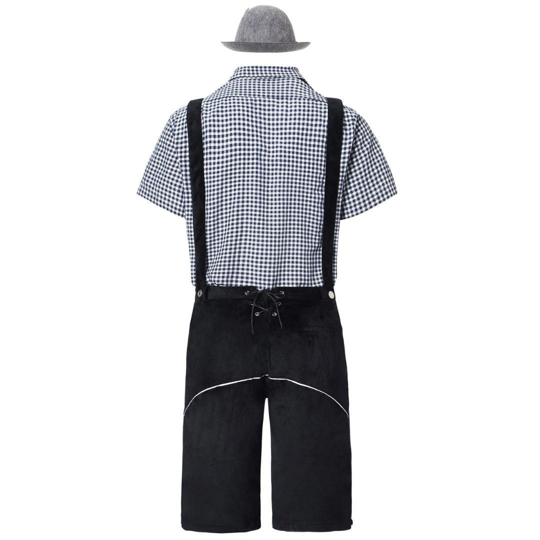 Lederhosen Carlos – Authentic Bavarian Oktoberfest Costume-Brown-M-State of Style