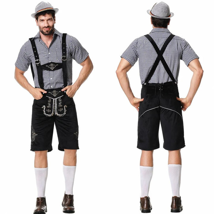 Lederhosen Carlos – Authentic Bavarian Oktoberfest Costume-Brown-M-State of Style
