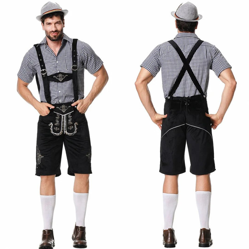 Lederhosen Carlos – Authentic Bavarian Oktoberfest Costume-Brown-M-State of Style