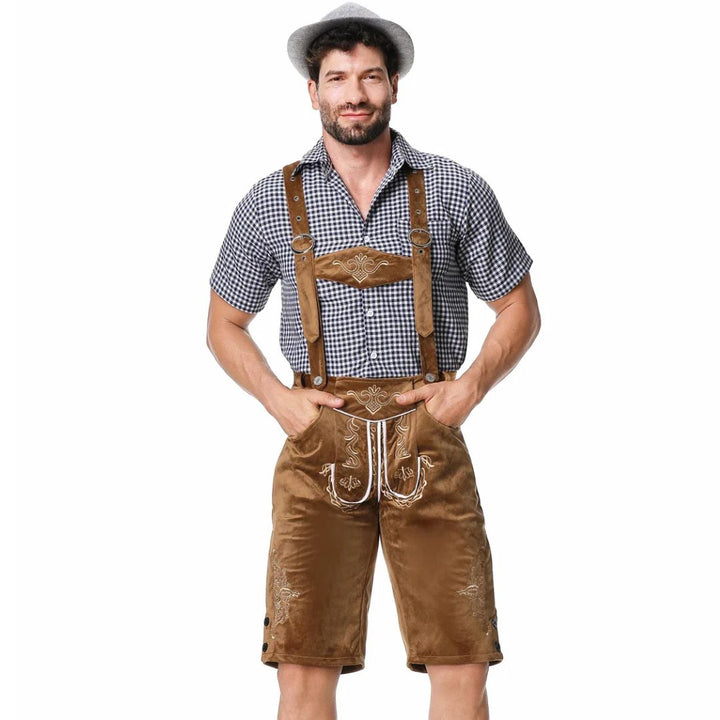 Lederhosen Carlos – Authentic Bavarian Oktoberfest Costume-Brown-M-State of Style