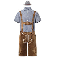 Lederhosen Carlos – Authentic Bavarian Oktoberfest Costume-Brown-M-State of Style