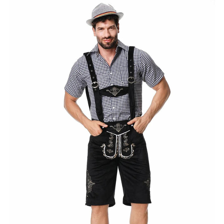 Lederhosen Carlos – Authentic Bavarian Oktoberfest Costume-Brown-M-State of Style