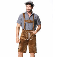 Lederhosen Carlos – Authentic Bavarian Oktoberfest Costume-Brown-M-State of Style