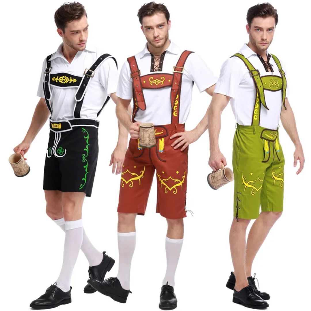 Lederhosen Gerald – Traditional Bavarian Oktoberfest Outfit-Camel-M-State of Style
