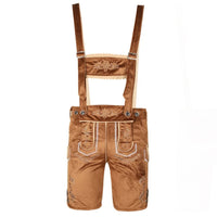 Lederhosen Romeo – Bavarian Oktoberfest Costume with Shirt-Brown-S-State of Style