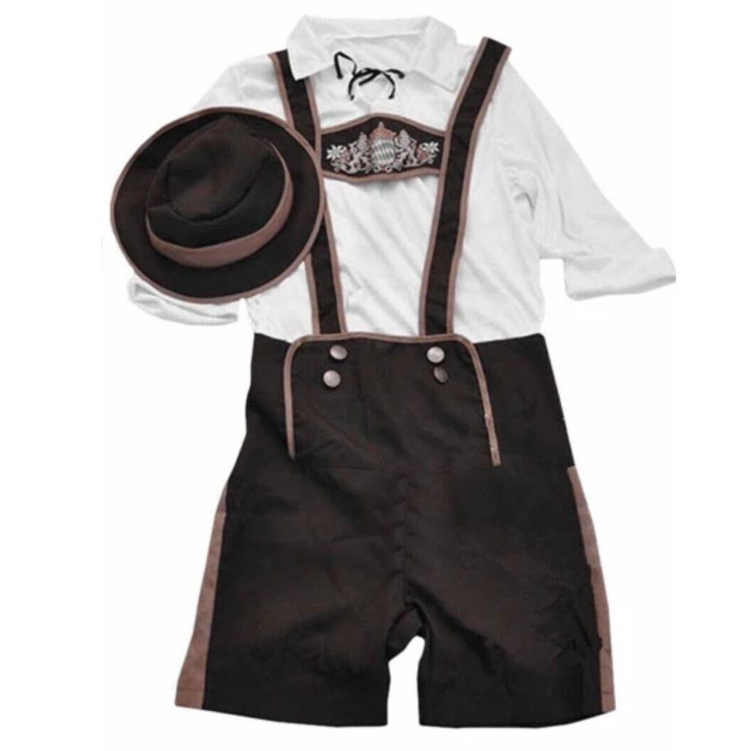 Lederhosen Timothy – Traditional Bavarian Oktoberfest Costume Set-XS-State of Style