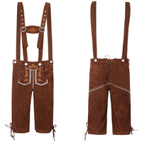 Lederhosen Vincent – Complete Oktoberfest Outfit with Suspenders-Brown-S-State of Style