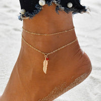Leg Beautiful | Pearl Leg Jewelry for Women-Crystal Gold-State of Style