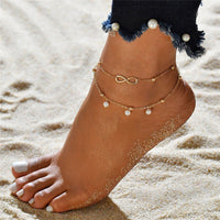 Leg Beautiful | Pearl Leg Jewelry for Women-Crystal Gold-State of Style
