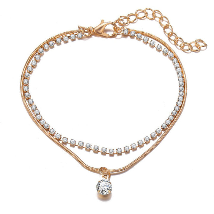 Leg Beautiful | Pearl Leg Jewelry for Women-Crystal Gold-State of Style