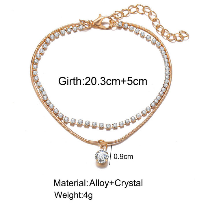 Leg Beautiful | Pearl Leg Jewelry for Women-Crystal Gold-State of Style