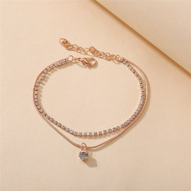 Leg Beautiful | Pearl Leg Jewelry for Women-Crystal Gold-State of Style