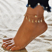 Leg Beautiful | Pearl Leg Jewelry for Women-Crystal Gold-State of Style