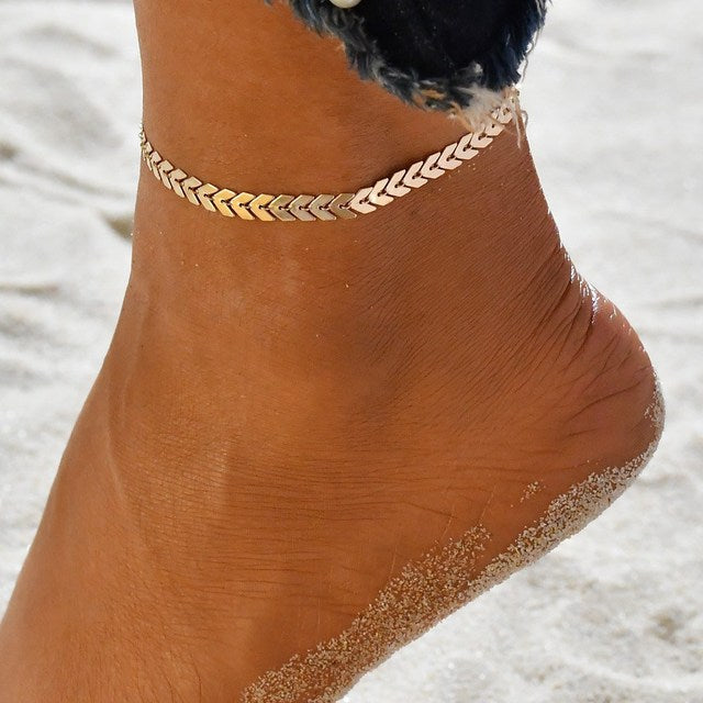 Leg Beautiful | Pearl Leg Jewelry for Women-Crystal Gold-State of Style