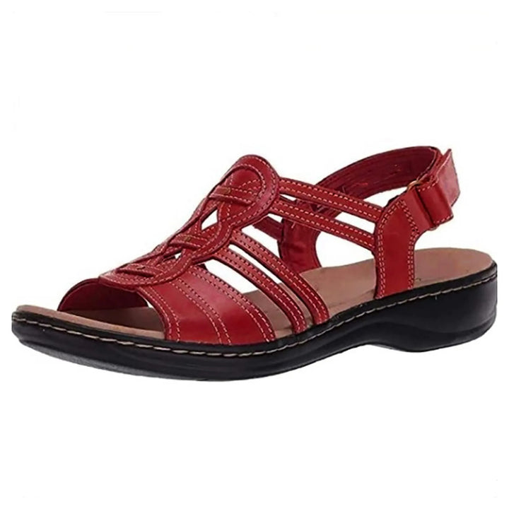 Lena - Orthopedische rode sandalen-Rood-35-State of Style