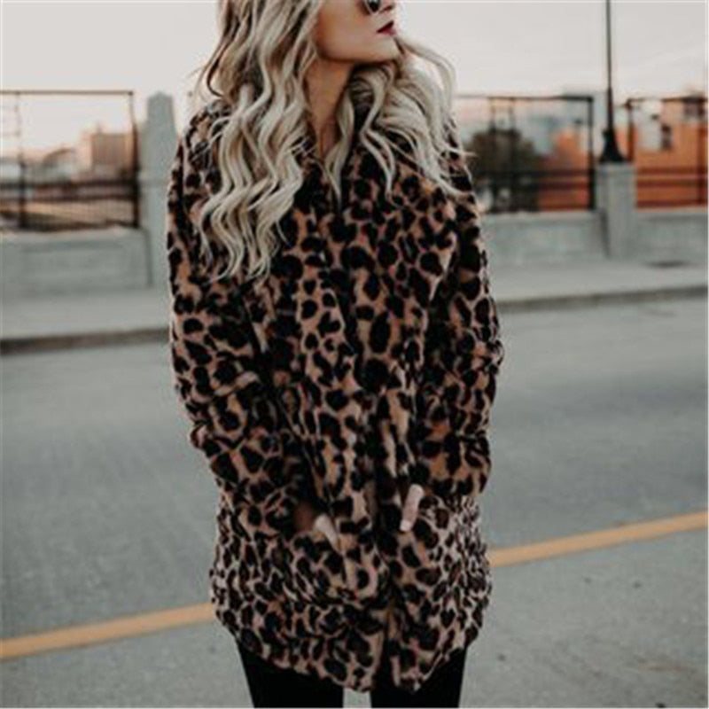 Leopard Print Women's Coat | Stylish and Warm Outerwear-Leopard-S-State of Style