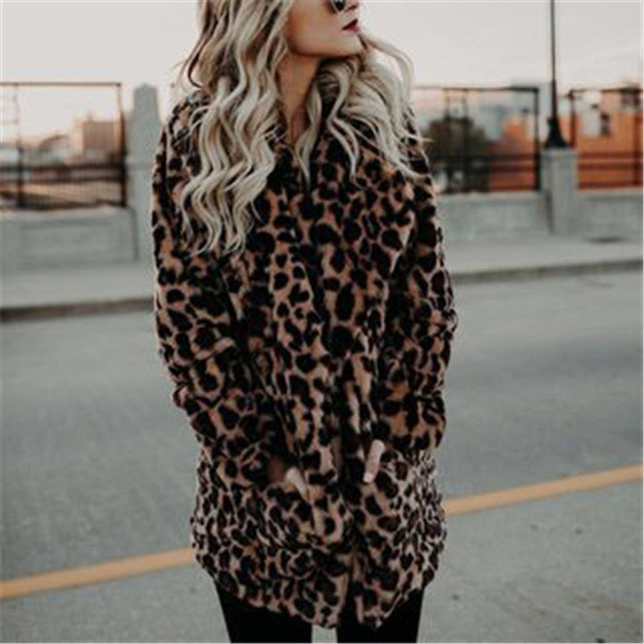 Leopard Print Women's Coat | Stylish and Warm Outerwear-Leopard-S-State of Style