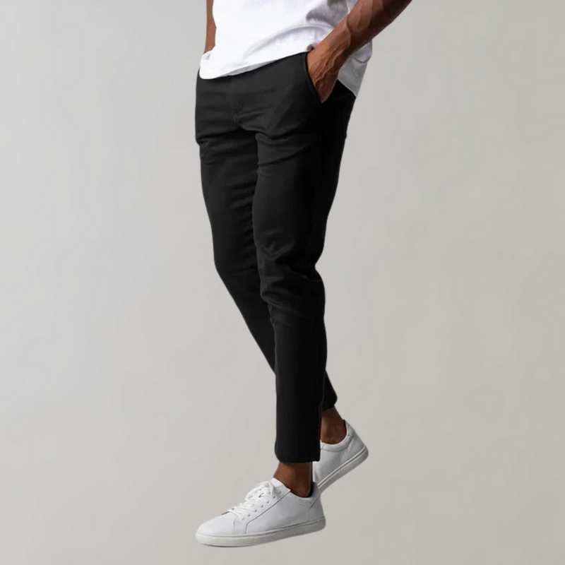Levi - Casual Chino Trousers for Men-Black-28-State of Style