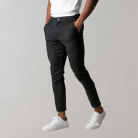 Levi - Casual Chino Trousers for Men-Black-28-State of Style
