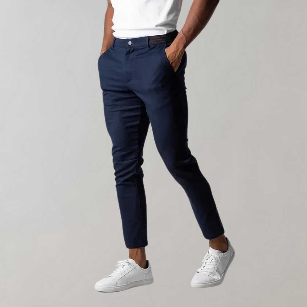 Levi - Casual Chino Trousers for Men-Blue-28-State of Style
