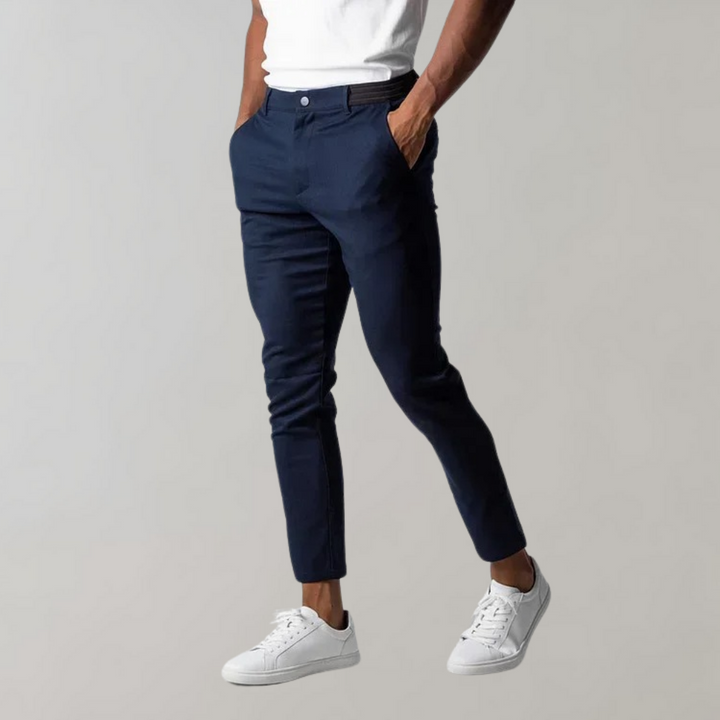 Levi - Casual Chino Trousers for Men-Blue-28-State of Style
