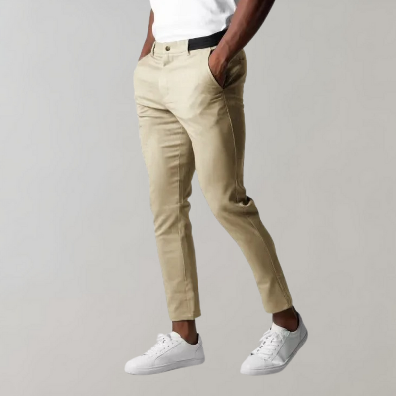 Levi - Casual Chino Trousers for Men-Khaki-28-State of Style