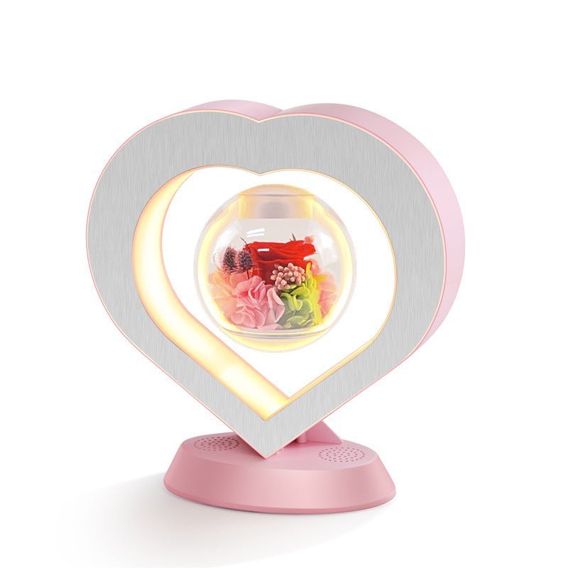 Levitation Flower with Magnetic Rotation – Floravia-Red Rose-No-State of Style