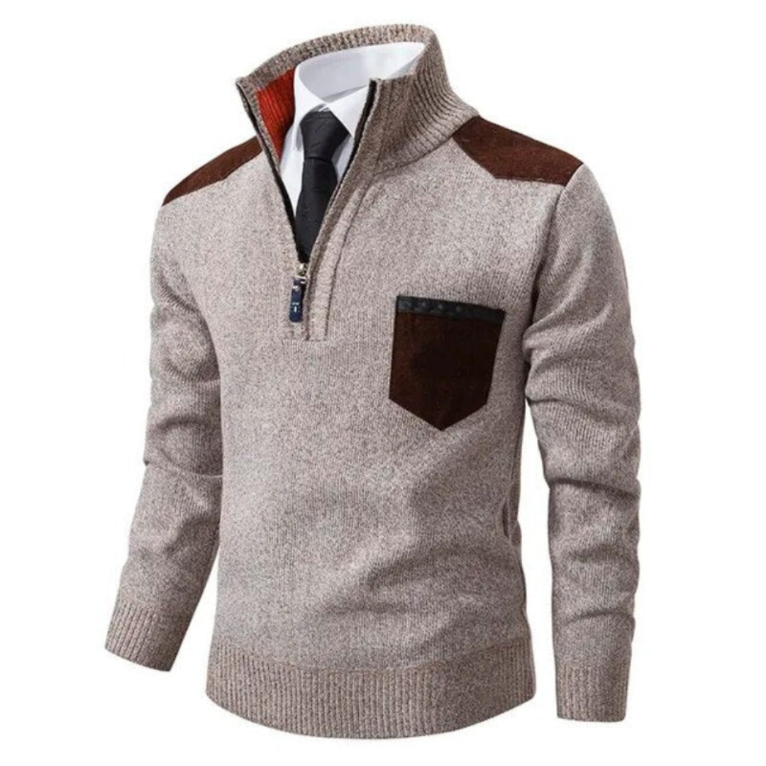 Liam Casual Men's Jumper-Beige-XS-State of Style