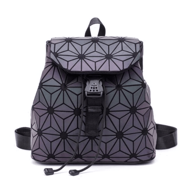 Reflective Colour-Changing Geometric Backpack for Women