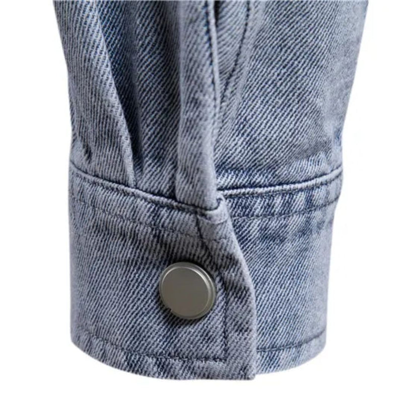 Light Blue Denim Shirt William – Casual Streetwear Style-Blue-M-State of Style
