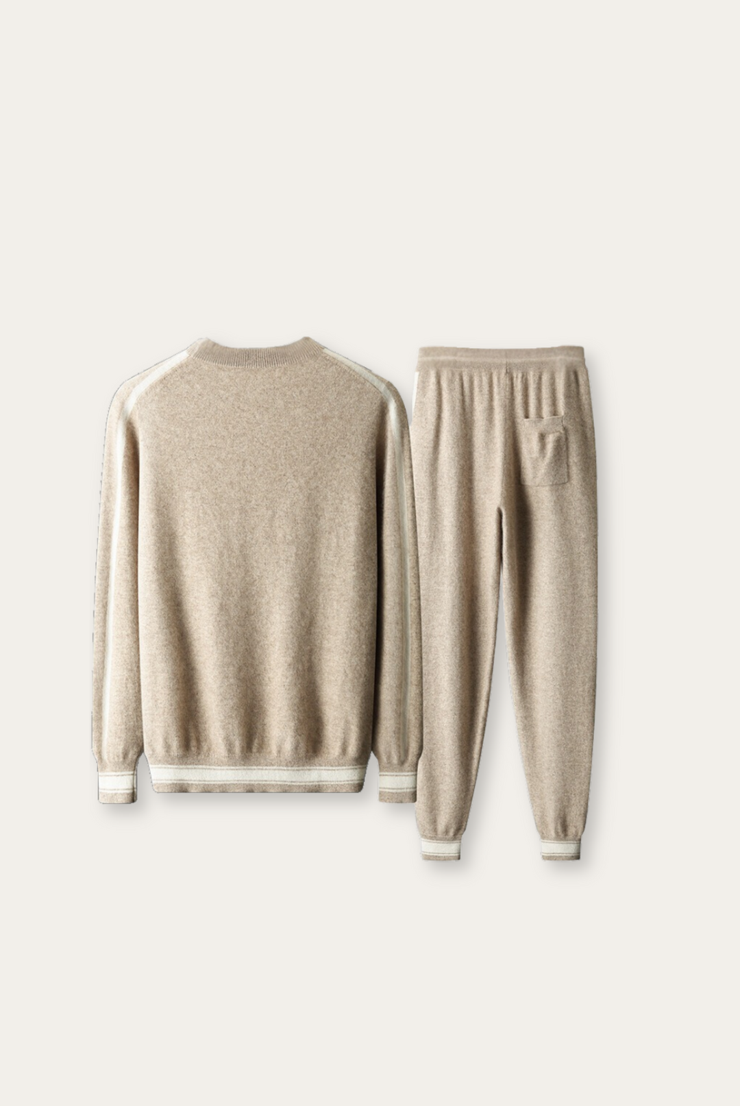 Light Brown Cashmere Merino Wool Set – Alessio-S-State of Style