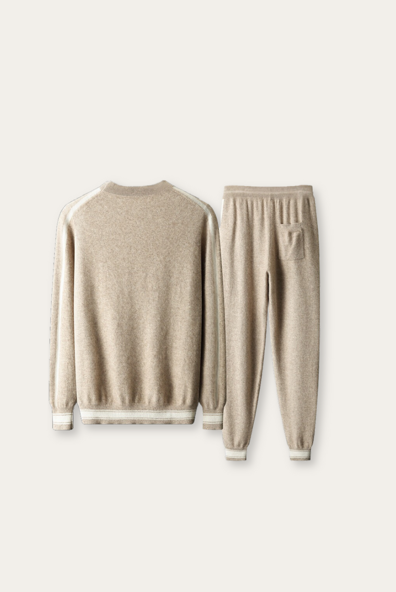 Light Brown Cashmere Merino Wool Set – Alessio-S-State of Style