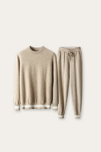 Light Brown Cashmere Merino Wool Set – Alessio-S-State of Style