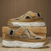Light EVA summer slippers for women and men with designer look – Elian-Beige-3.5-State of Style