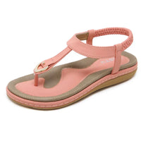 Light flat summer sandals for women – Elodie-Pink-3-State of Style