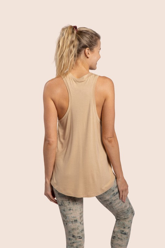 Light Ladies Flow Tank Top – Liora-Beige-S-State of Style