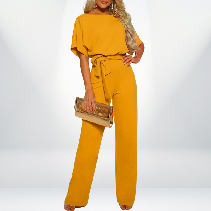 Light Ladies Jumpsuit - Sofia-Orange-S-State of Style