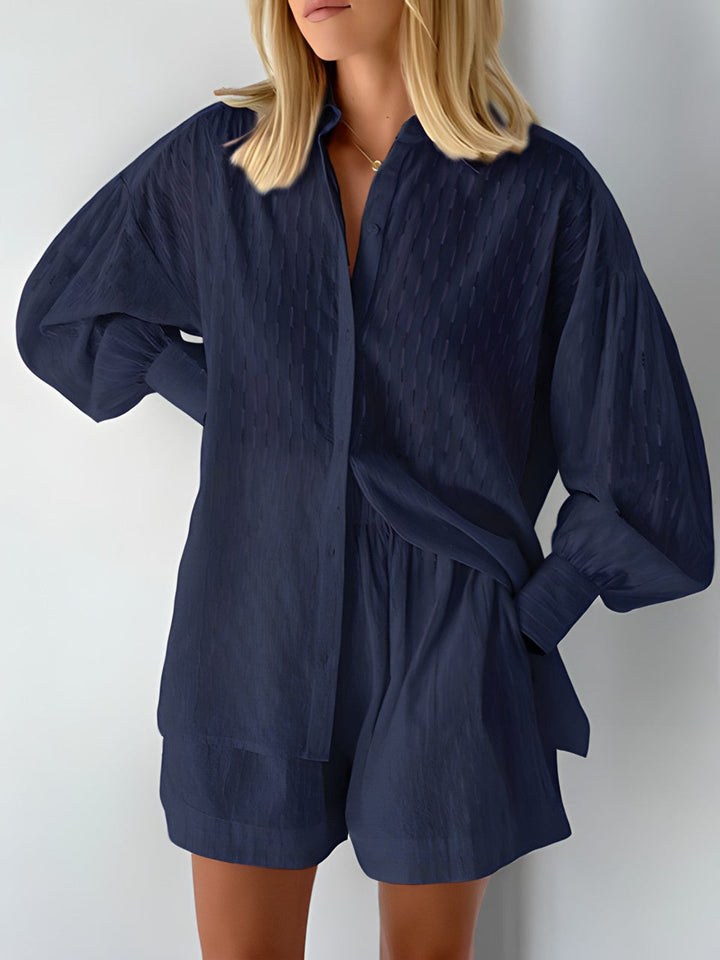 Light Ladies' Summer Set – Juna-Dark blue-S-State of Style