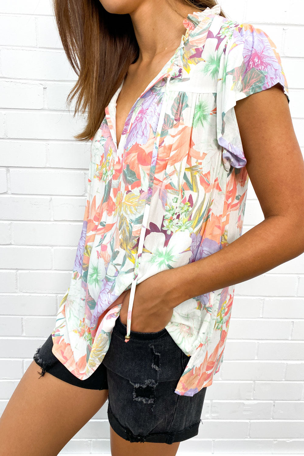 Light Ladies Summer Top – Isaline-Pastel-S-State of Style