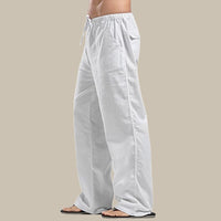 Light Linen Summer Trousers for Men – Milan-White-S-State of Style