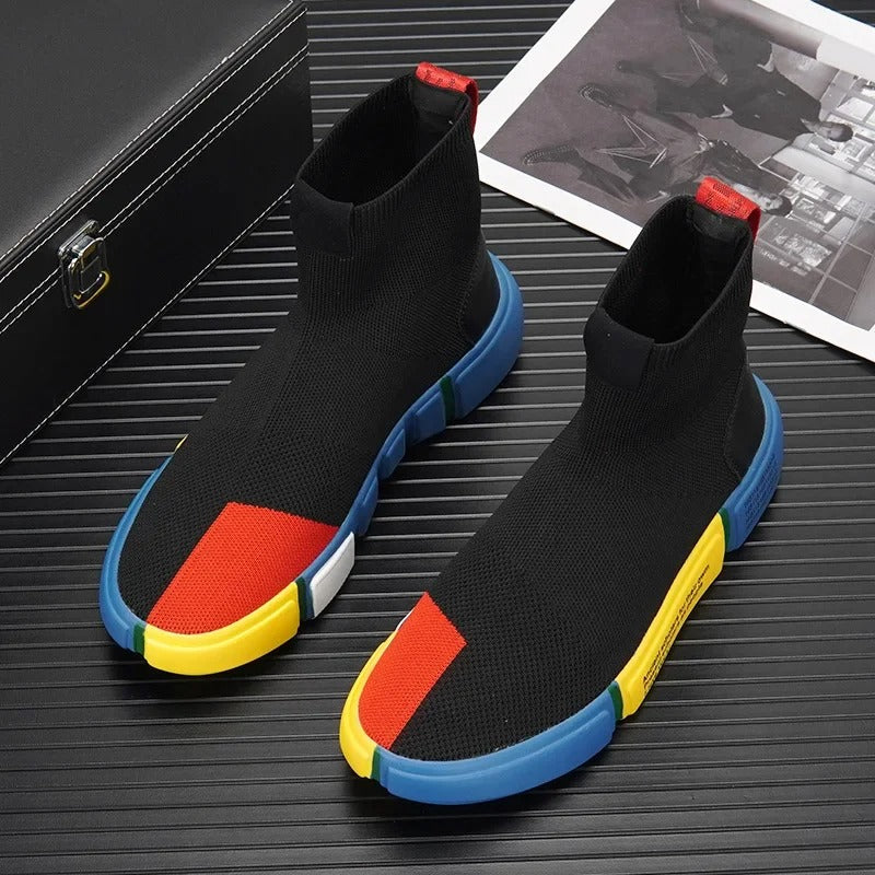 Light men's sneakers in sock style – Maverick-6-State of Style