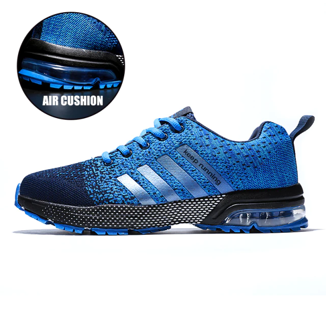 Light & Orthopaedic Comfort Sneakers with Cushioning – Movix Air-Blue-3-State of Style