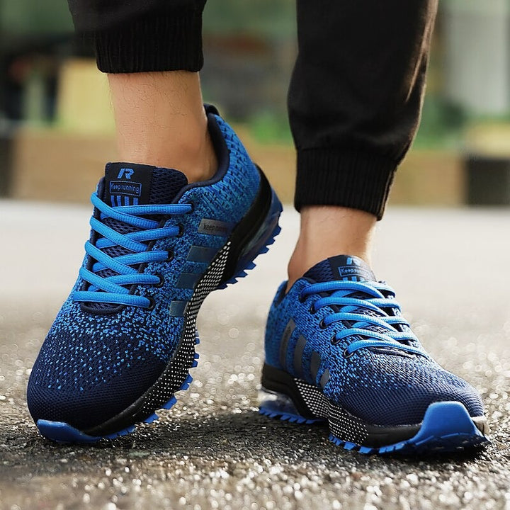 Light & Orthopaedic Comfort Sneakers with Cushioning – Movix Air-Blue-3-State of Style