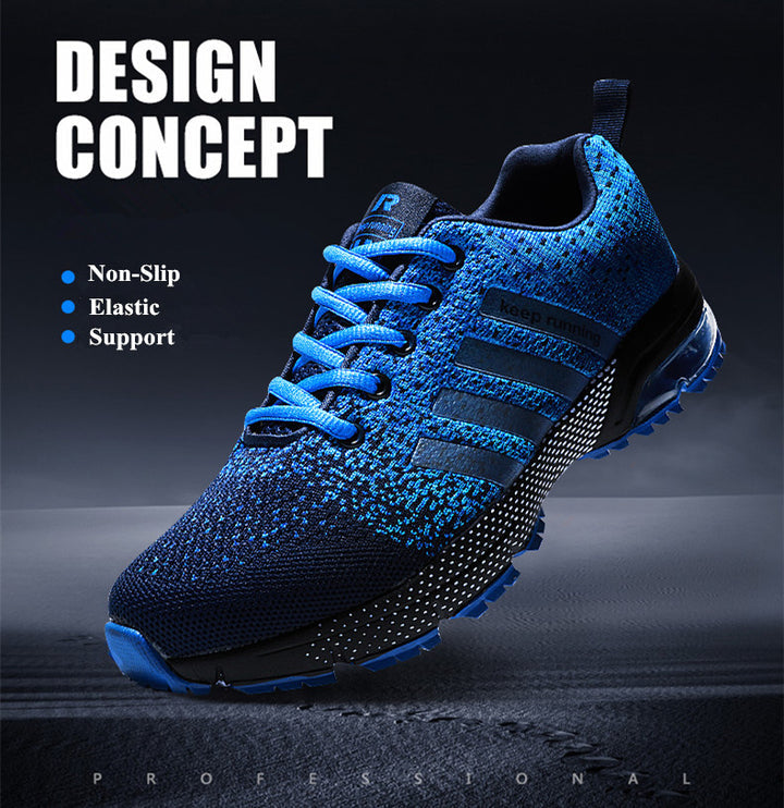 Light & Orthopaedic Comfort Sneakers with Cushioning – Movix Air-Blue-3-State of Style