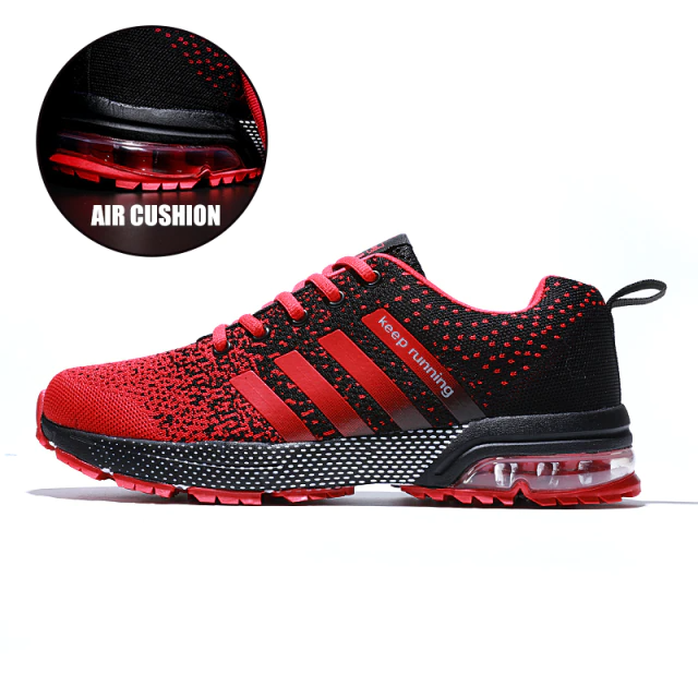 Light & Orthopaedic Comfort Sneakers with Cushioning – Movix Air-Red-3-State of Style