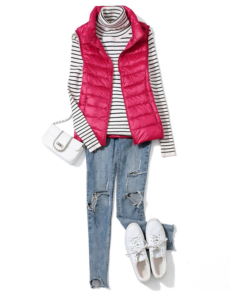 Light quilted vest with a feminine fit – Juliette-Black-S-State of Style