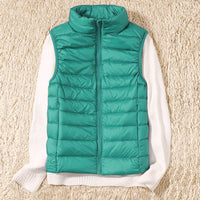 Light quilted vest with a feminine fit – Juliette-Light blue-S-State of Style