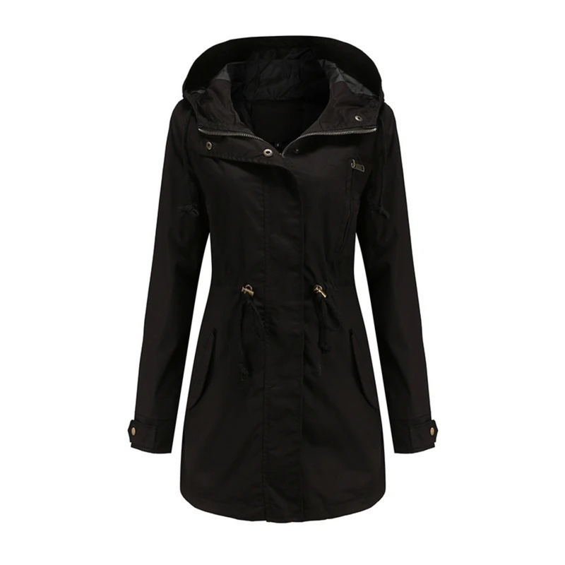 Light & Stylish Women's Summer Jacket with Long Fit – Amira-Black-S-State of Style