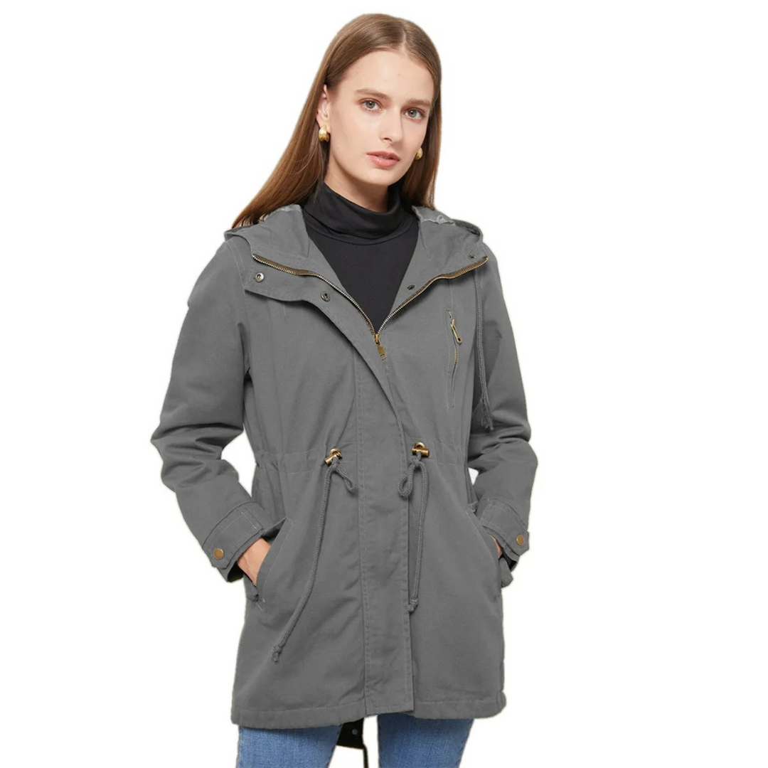 Light & Stylish Women's Summer Jacket with Long Fit – Amira-Gray-S-State of Style